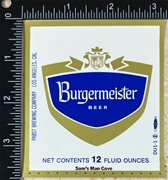 Burgermeister Beer Label
