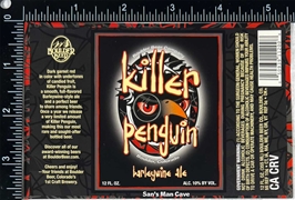 Boulder Beer Killer Penguin Barleywine Ale Label