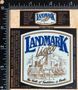 Landmark Light Beer Label with neck