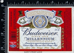 Budweiser Millennium Beer Label