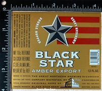 Black Star Amber Export Beer Label