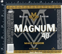 Magnum 40 Malt Liquor Label