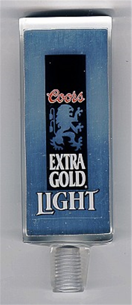 Coors Extra Gold Light Lucite Tap Handle