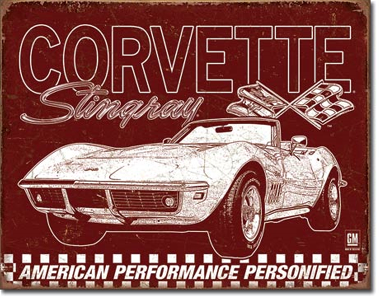 Corvette 69 Stingray Tin Sign