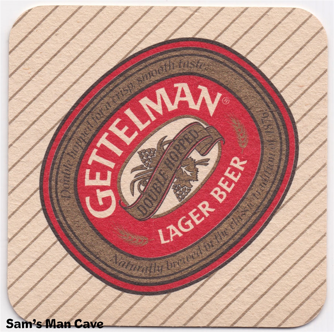 Gettelman Lager Beer Coaster