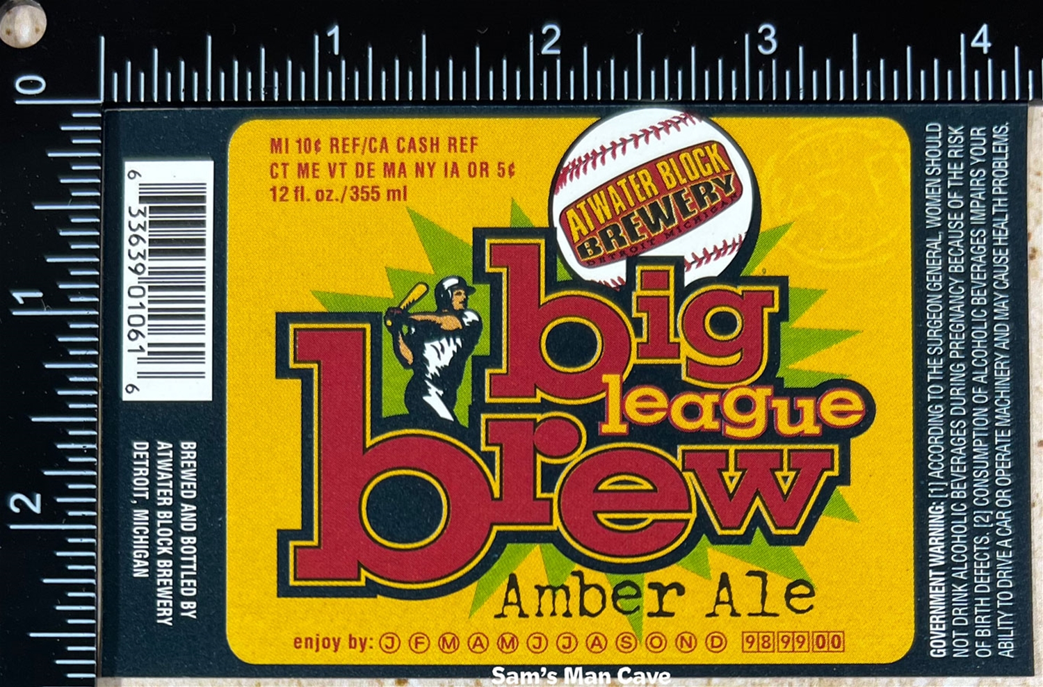 Atwater Block big league brew Label