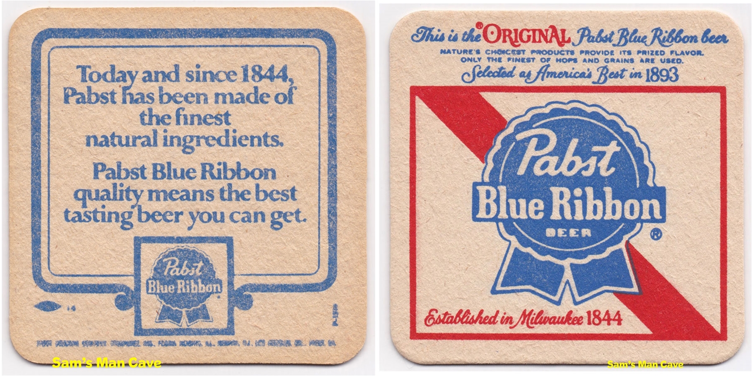 Pabst Blue Ribbon Today Beer Coaster