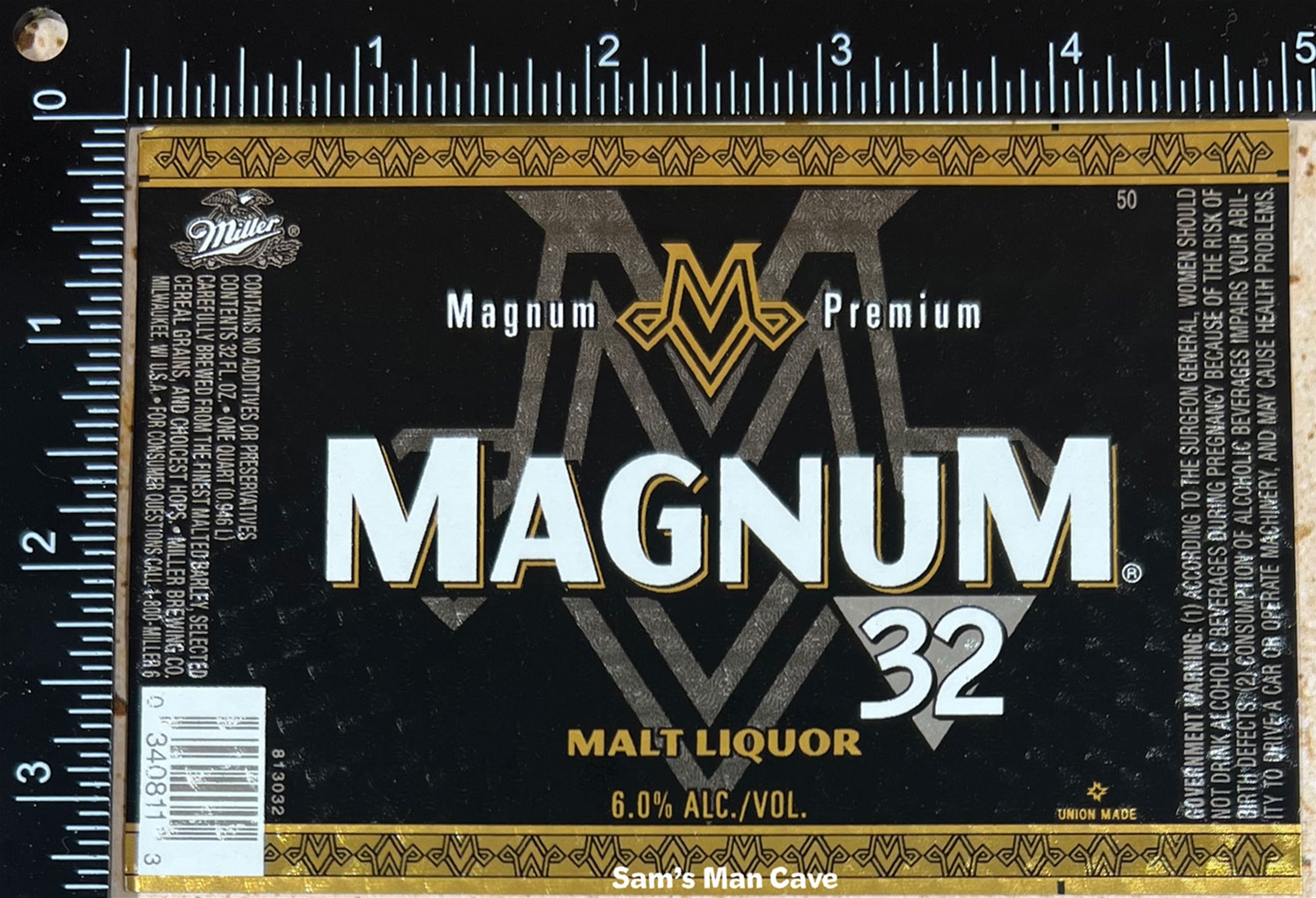 Magnum 32 Malt Liquor Label