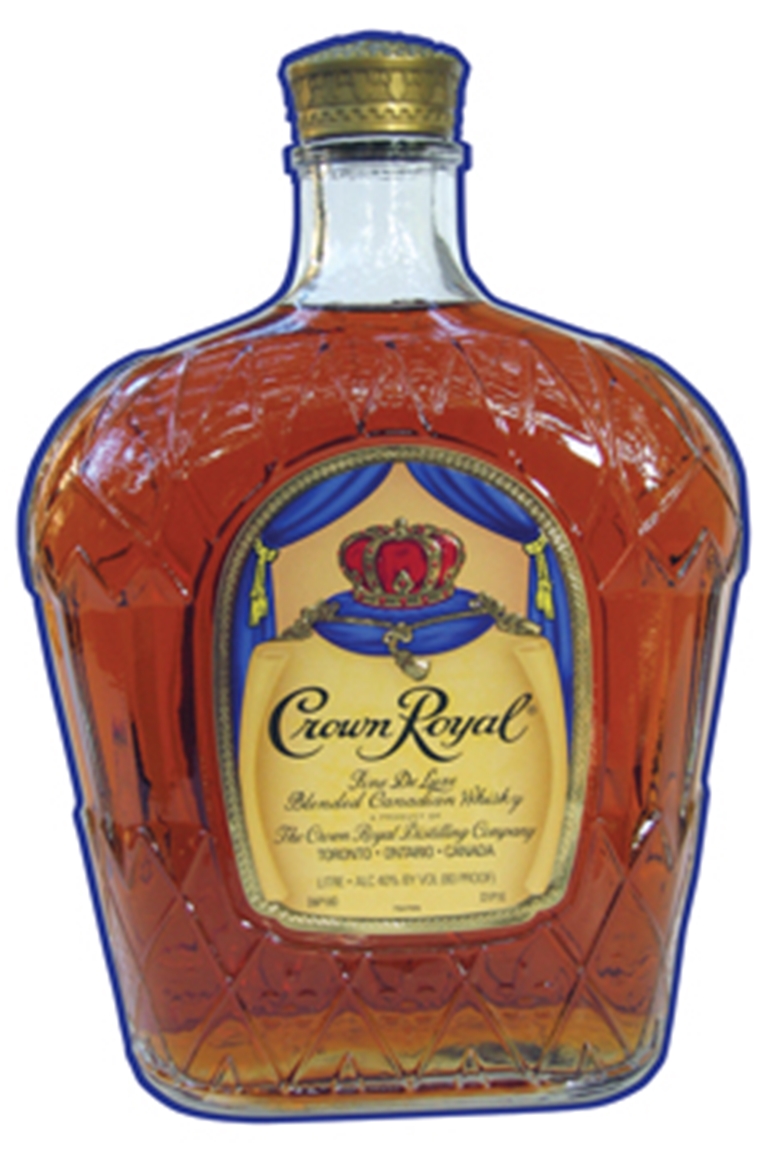 Crown Royal Bottle Tin Sign