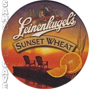 Leinenkugel's Sunset Wheat Beer Deck Coaster