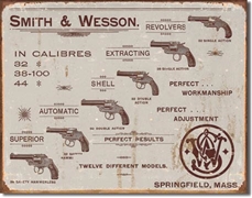 Smith & Wesson Revolvers Metal Sign