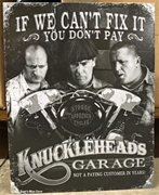 Three Stooges Knucklehead Garage Tin