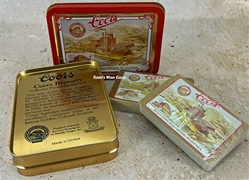 Coors Tin With Cards