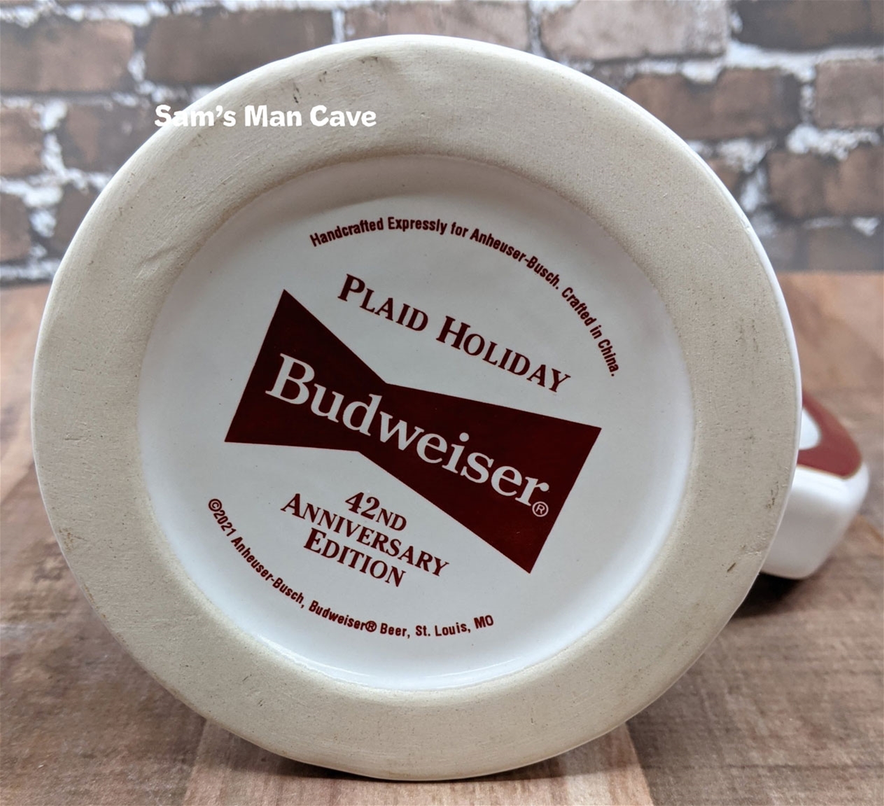 2021 Budweiser Holiday Plaid Holiday Mug