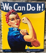 We Can Do It! Embossed Tin Sign