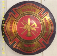 Firemen Maltese Cross Sign