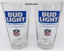 Bud Light NFL Pint Glass Set