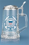 Coast Guard Glass Stein