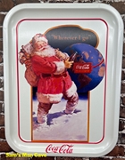 Coca Cola Santa Wherever I Go Tray