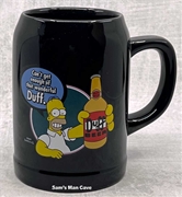 Simpsons Duff Black Mug
