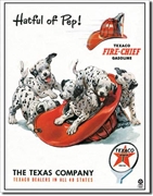 Texaco Hatful of Pep Tin Sign