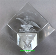 Budweiser A&Eagle Logo Laser Crystal