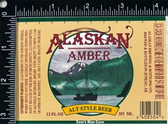 Alaskan Amber Beer Label