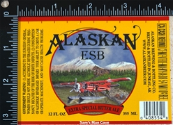 Alaskan ESB Beer Label