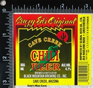 Crazy Ed's Original Cave Creek Chili Beer Label