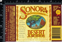 Sonora Desert Amber Beer Label