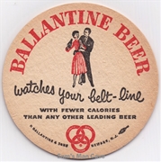 Ballantine Belt Line Beer Coaster