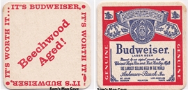Budweiser Beechwood Aged Beer Coaster