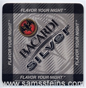 Bacardi Silver Coaster