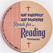 Reading Get Friendly Get Modern Beer Coaster