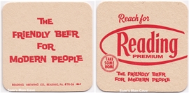 Reading Friendly Beer Coaster