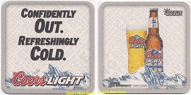 Coors Light Confidently Out Beer Coaster