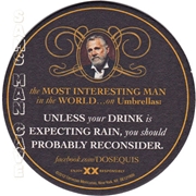 Dos Equis Umbrellas Beer Coaster