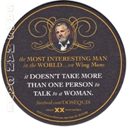 Dos Equis Wing Men Beer Coaster