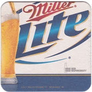 Miller Lite Great Responsibility Beer Coaster