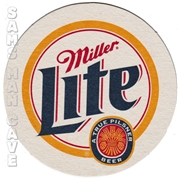 Miller Lite A True Pilsner Beer Coaster