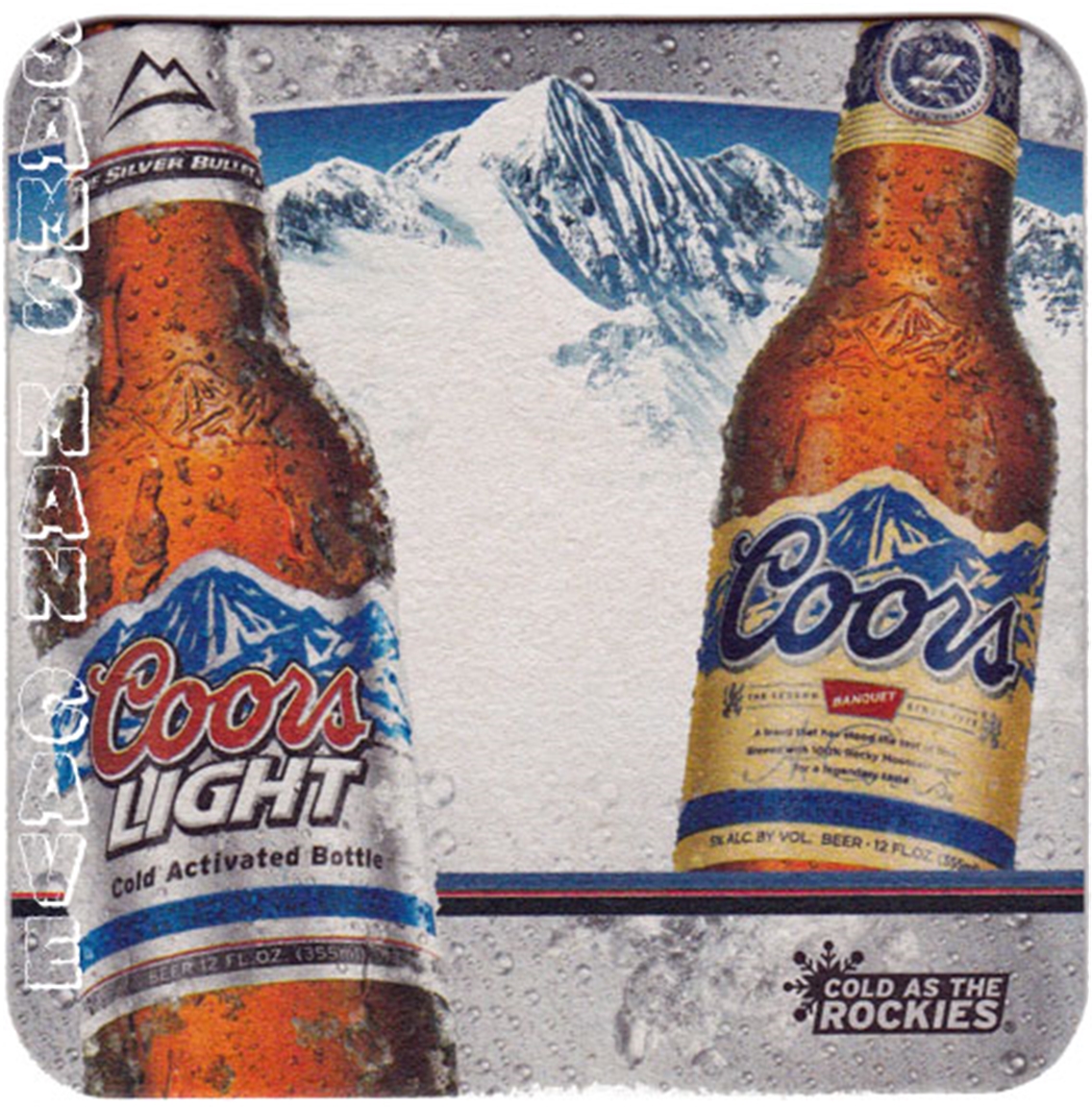 16 Coors Light  Happy Holidays From The Bar  Postcard Beer Coasters 