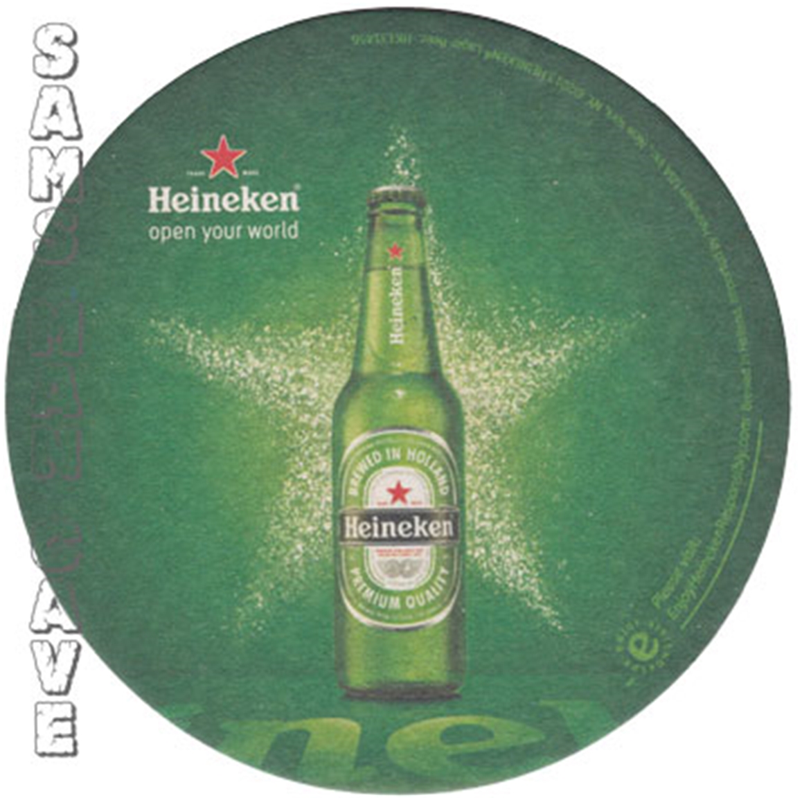Heineken Vintage Heineken Lager Beer Towel Bar Towel Pub Man cave 