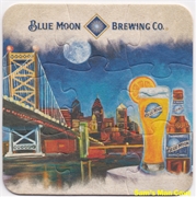 Blue Moon Puzzle Beer Coaster