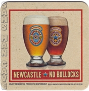 Newcastle No Bollocks Beer Coaster