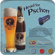 Hacker-Pschorr Head for Pschorr Beer Coaster