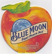 Blue Moon First Peach Ale Beer Coaster