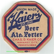 Kaier's Beer Ale Porter Coaster
