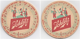 Schlitz Song Beer Coaster