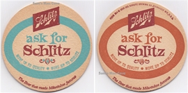 Schlitz Ask For Beer Coaster