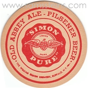 Simon Pure Old Abbey Pilsener Beer Coaster